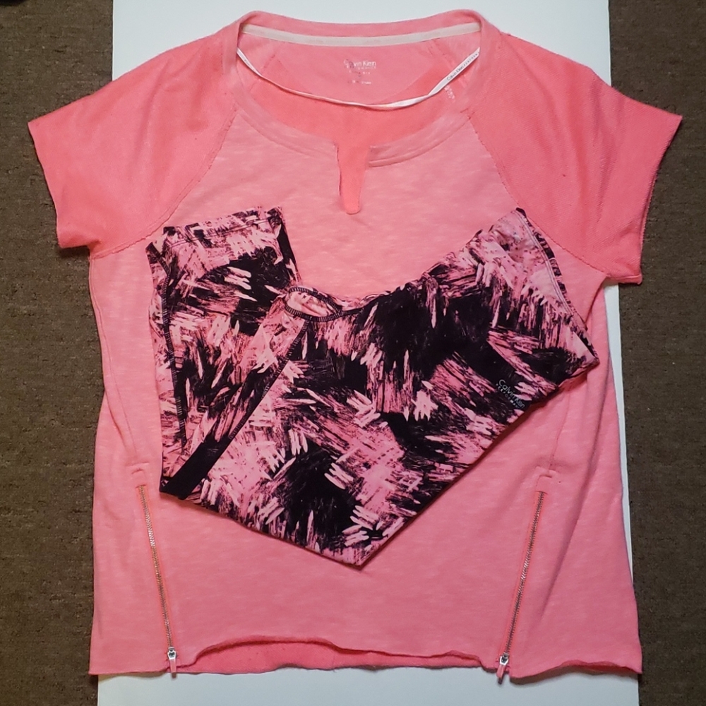 Calvin Klein Pant/Top Ath-leisure Outfit - Small